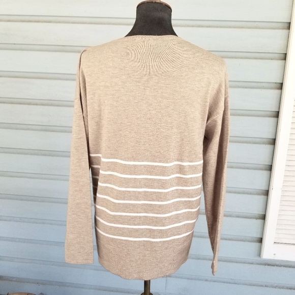 Renuar sweater top with side zipper detail, super soft, comfy sz M - Picture 4 of 7